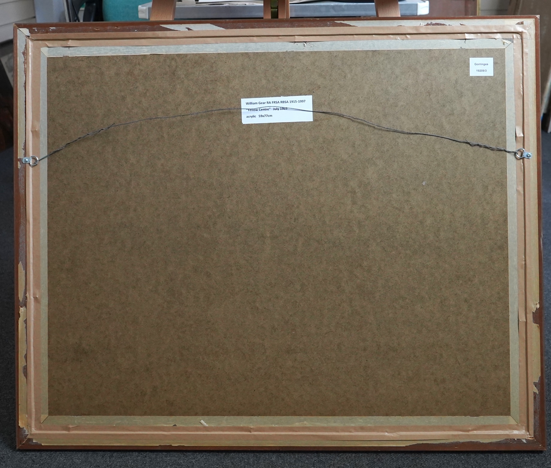 William Gear RA RBSA, (1915-1997), 'Yellow Centre, July 1969'